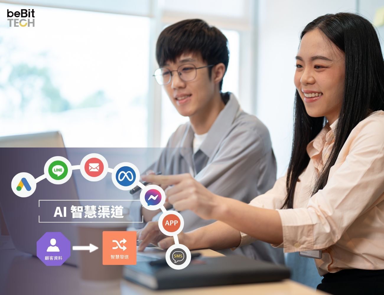 多渠道行銷（EDM／LINE／SMS）的 AI 助手 - 零售品牌數位轉型的關鍵功能，提升 54% 開信率！